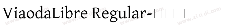 ViaodaLibre Regular字体转换